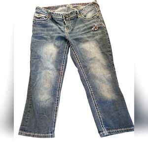 Maurices Blue Denim Capris